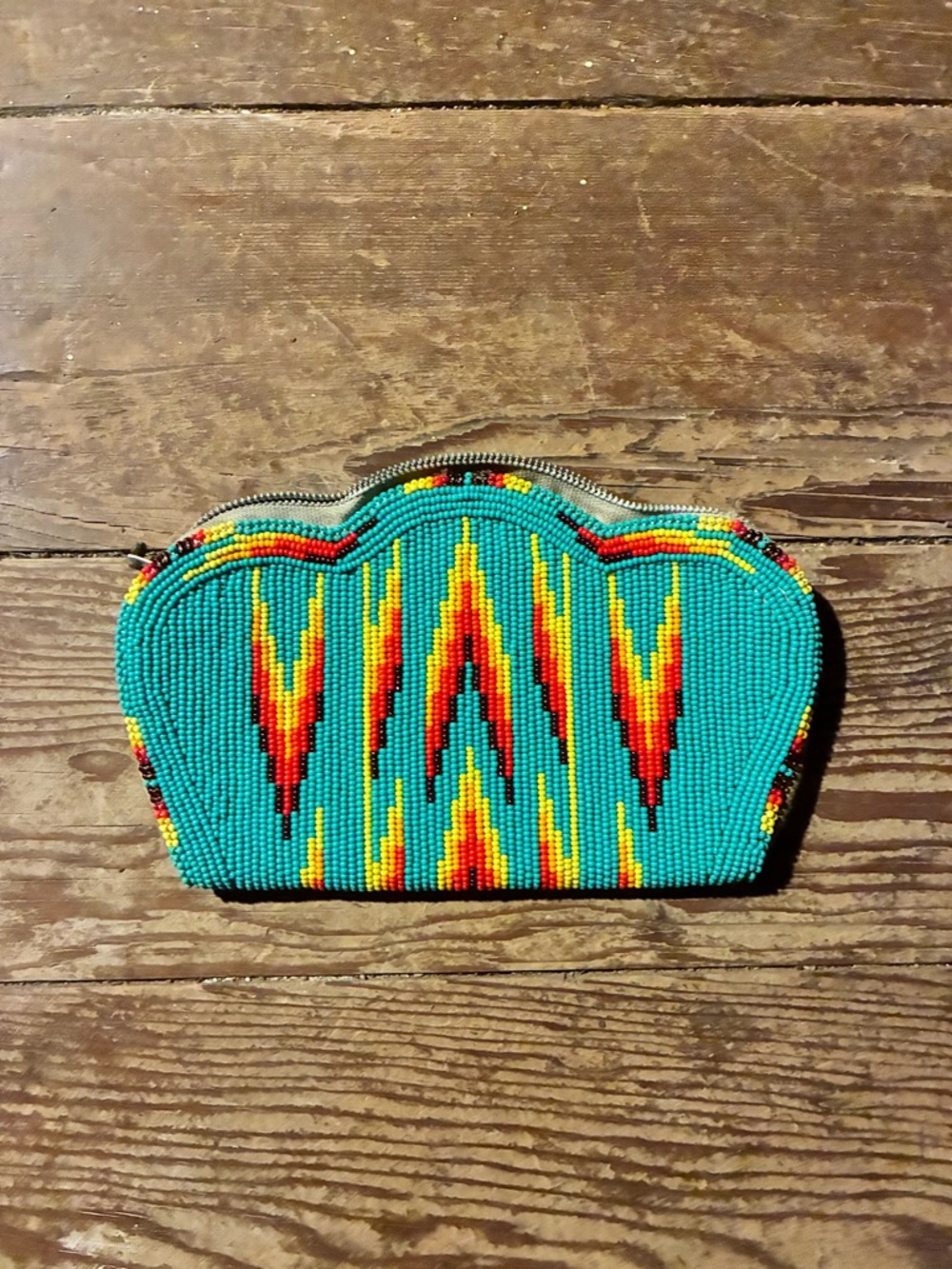 Vintage peyote stitch bag